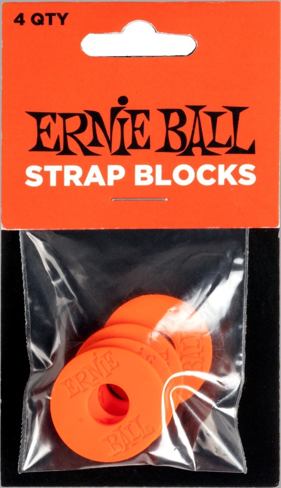 Ernie Ball 5620 Strap Blocks, rød, 4 stk.