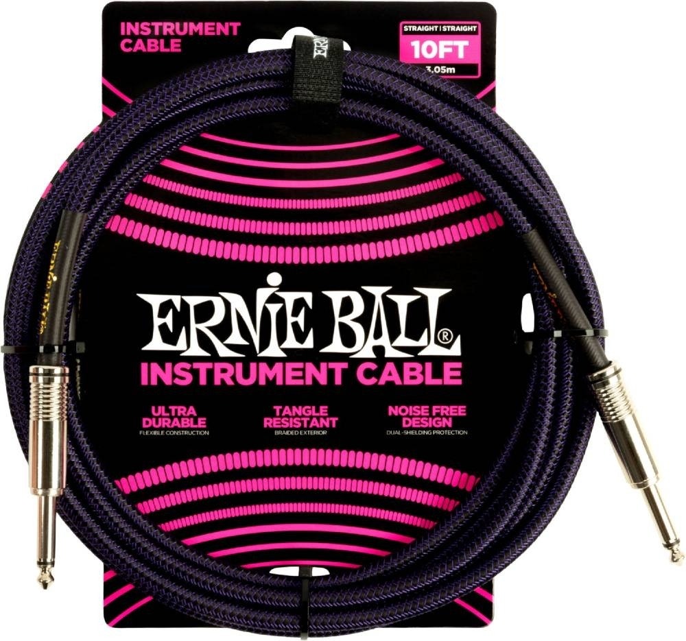 Ernie Ball 6393 Instrumentkabel Svart 3 Meter (15 ft) - Bla