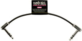 Ernie Ball-6408 Stereo (TRS) Flat Patchkabel, 15cm