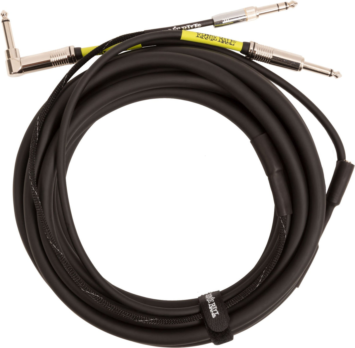 Ernie Ball 6411 Instrument/Hodetelefonkabel 5,4M. Svart