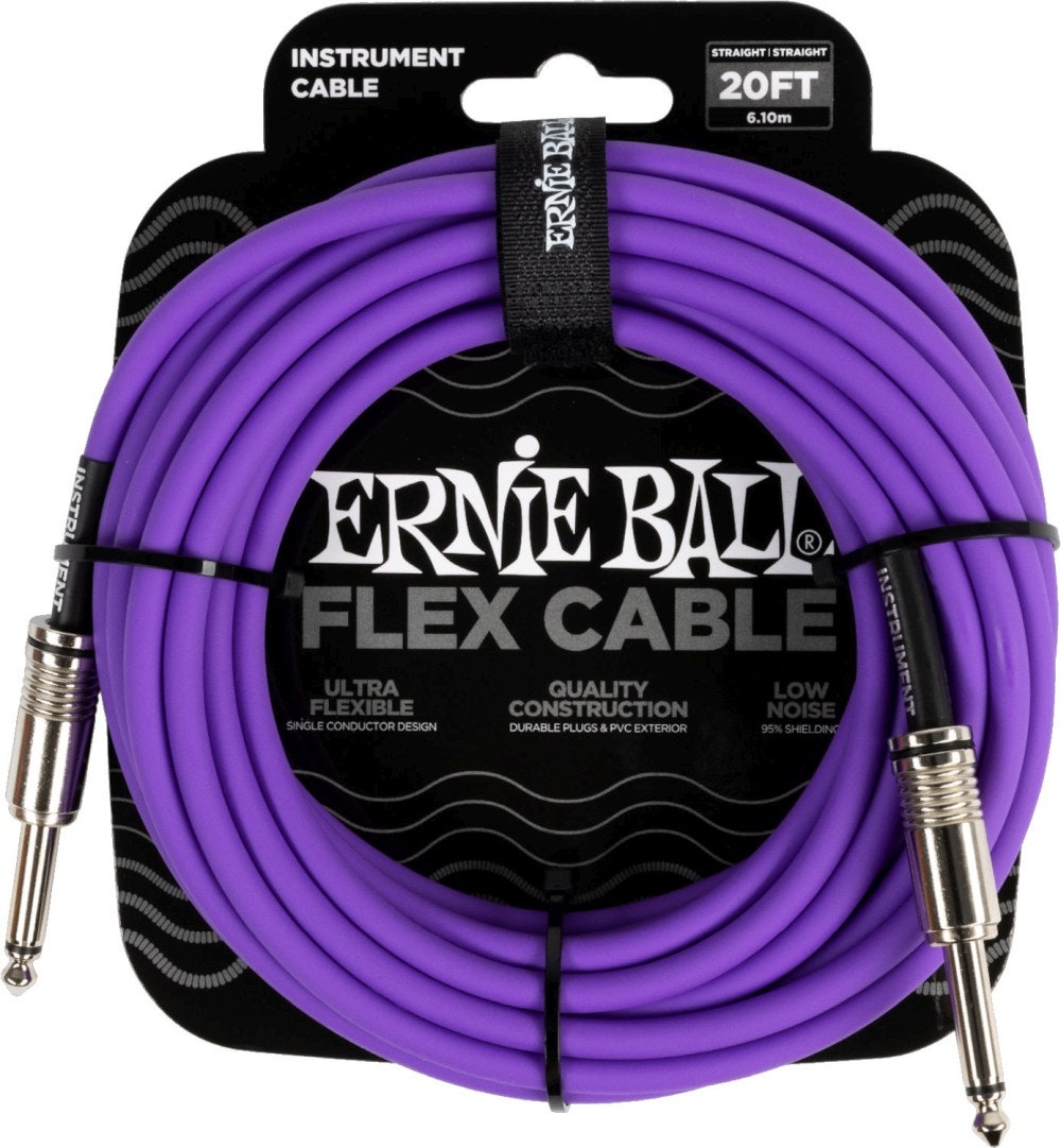 Ernie Ball 6420 FLEX Instrumentkabel 6m - Lilla