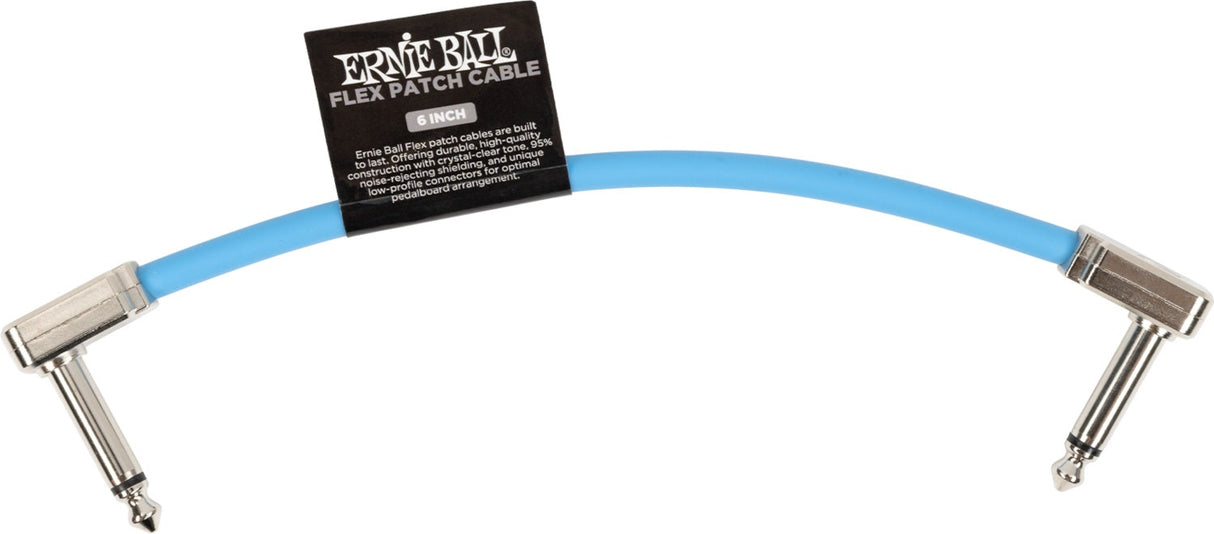 Ernie Ball 6455 Flex Patchkabel Blå 15cm