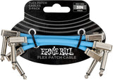 Ernie Ball 6459 Flex Patchkabel Blå 7,5cm 3-pakning