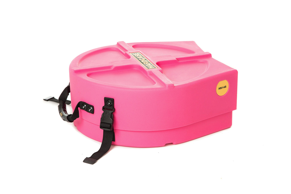 Hardcase 14" skarptromme-koffert rosa