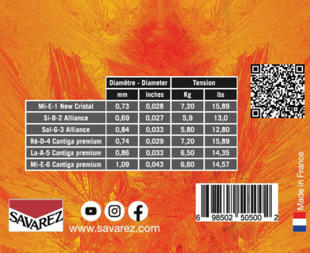 Savarez strenger for klassisk gitar Evolution Cantiga Premium - Sett 510ERP (normal/medium)