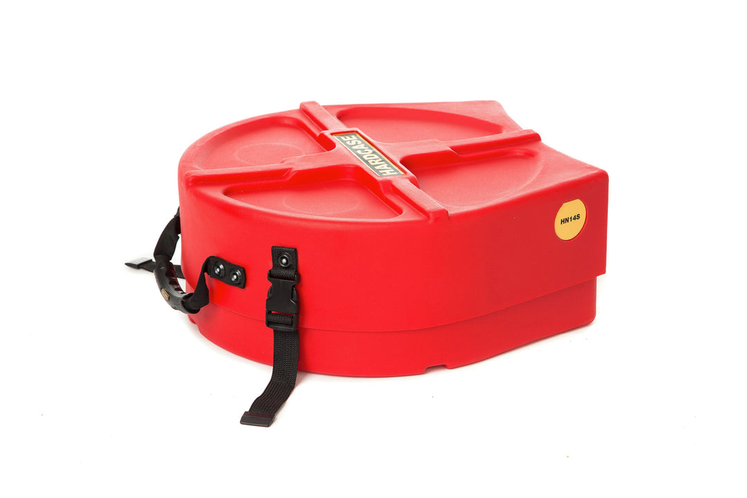 Hardcase 14" skarptromme-koffert rød
