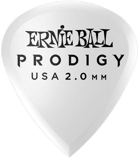 Ernie Ball EB-9203 2,0mm Hvit Mini Prodigy plekk 6-pakning