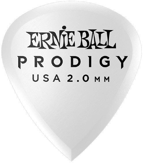 Ernie Ball EB-9203 2,0mm Hvit Mini Prodigy plekk 6-pakning