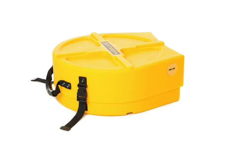 Hardcase 14" skarptrommekoffert gul