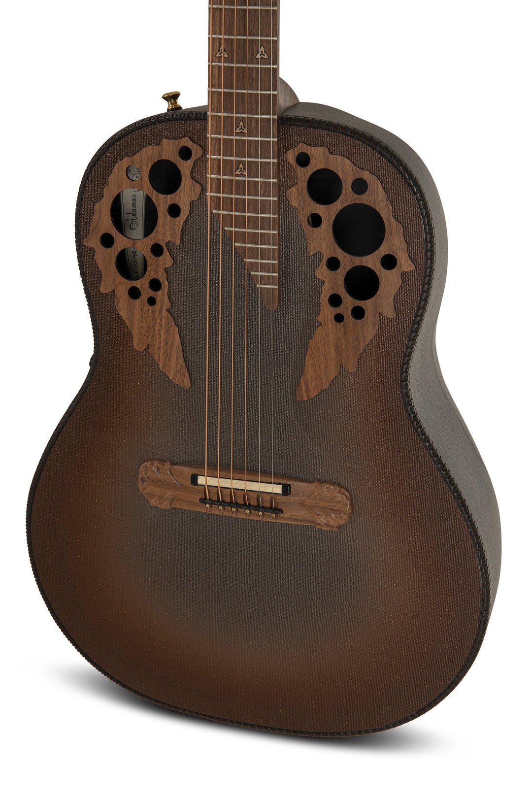 Adamas E-akustisk Gitarer 1687GT Deep uten cutaway - Reverse brun burst (1687GT-9W-G)