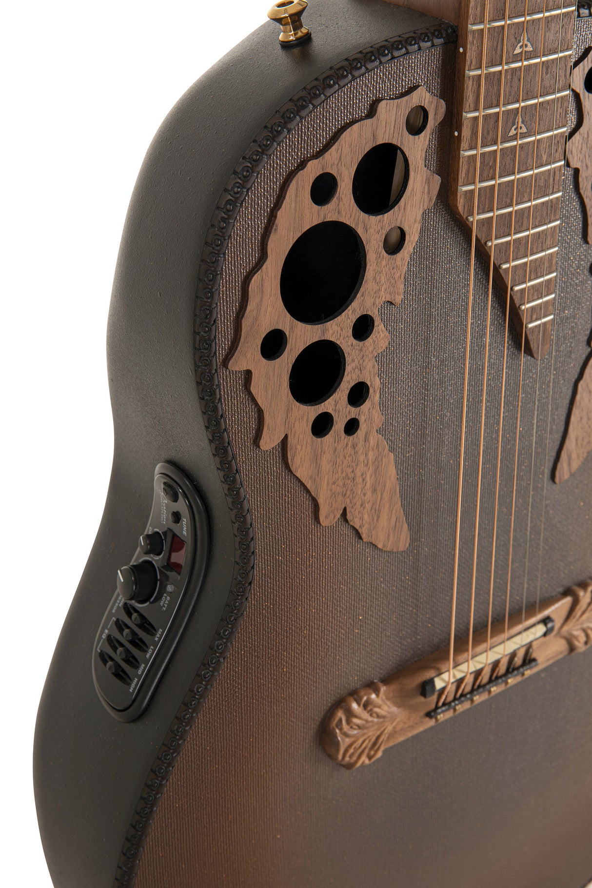 Adamas E-akustisk Gitarer 1687GT Deep uten cutaway - Reverse brun burst (1687GT-9W-G)