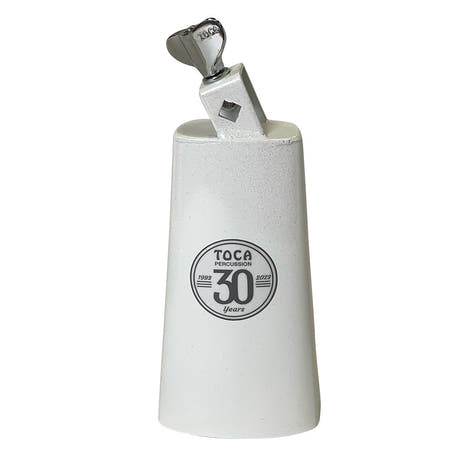 Toca 30th Anniversary Bongo Bell 3026-TMB, selvlysende hvit