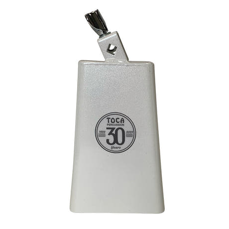 Toca 30th Anniversary Timbale Bell 3028-TMB, selvlysende hvit