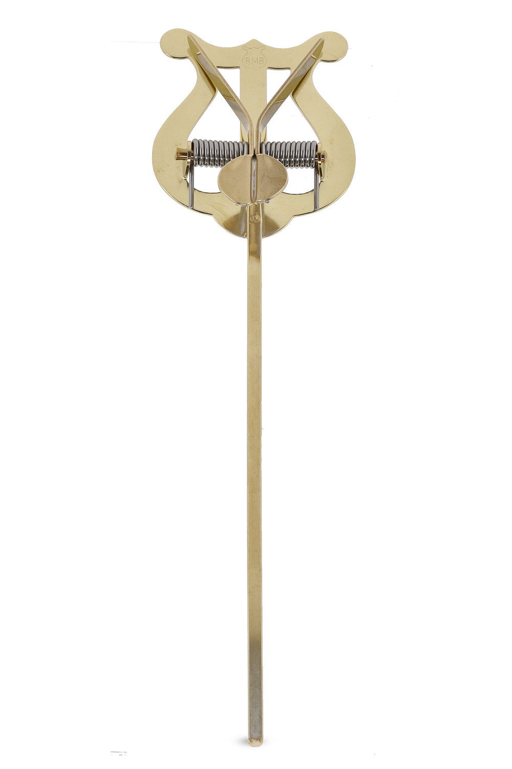 GEWA lyra, gul messing, 2 noteklemmer, skaft 14 cm