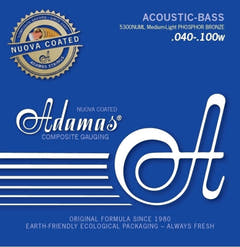 Adamas strenger for akustisk bass Nuova belagt - Sett 4-strengs med-light (5300NU-ML)