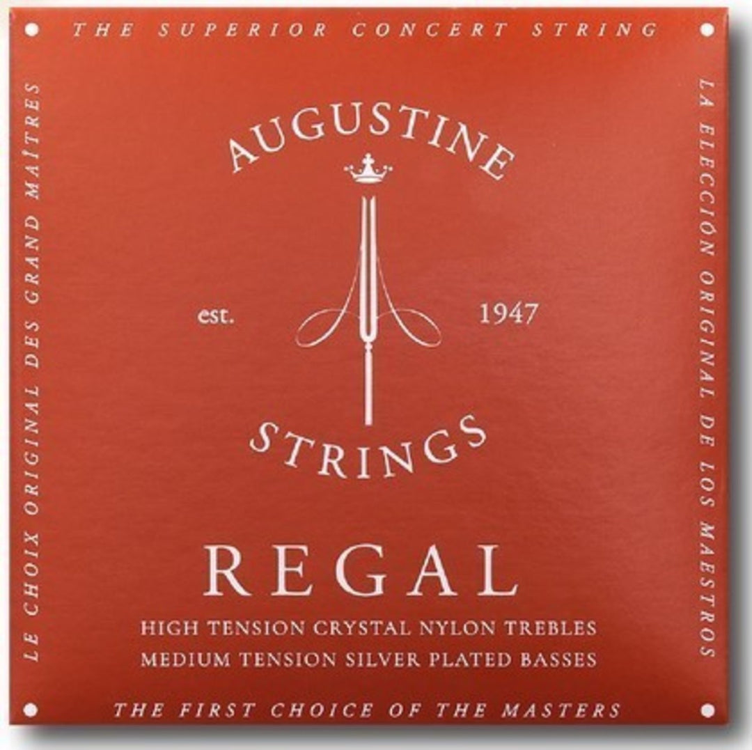 Augustine strenger for klassisk gitar Regal Crystal Nylon high - Sett Regal Red (high/medium)