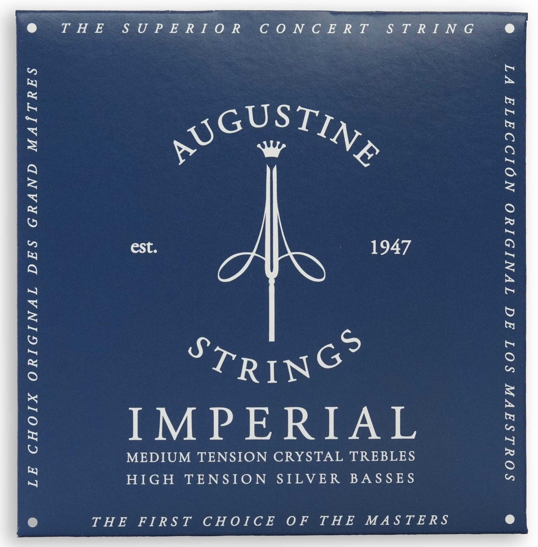 Augustine strenger for klassisk gitar Imperial Crystal Nylon medium - Sett Imperial Blue (medium/high)