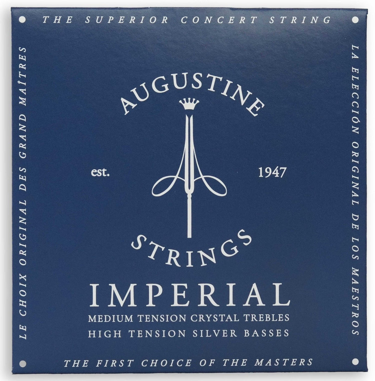Augustine strenger for klassisk gitar Imperial Crystal Nylon medium - Sett Imperial Blue (medium/high)