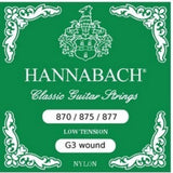 Hannabach 870LT G3 KVS-viklet til klassisk gitar, Low spenning