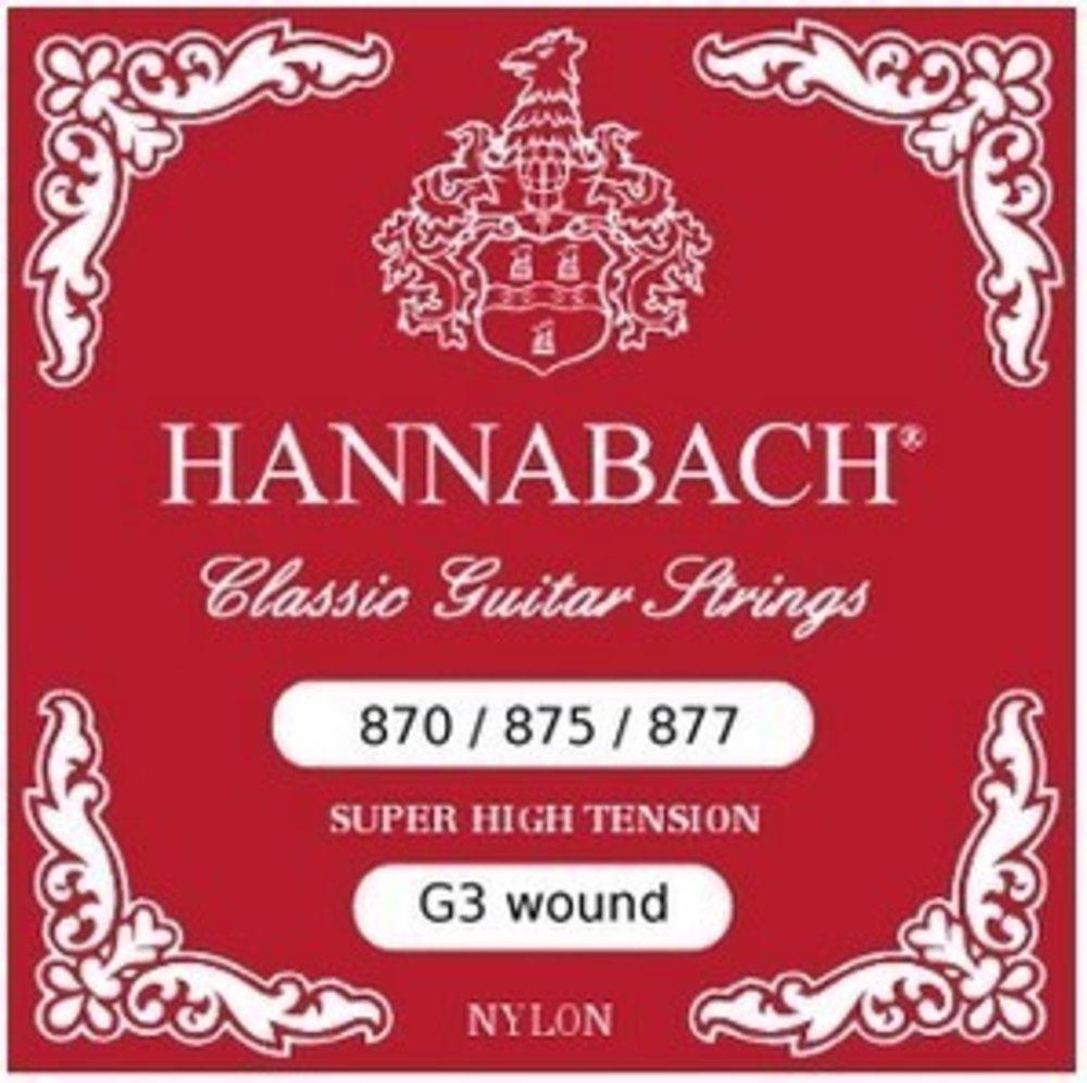 Hannabach 877SHT aluminiumomviklet G3-streng, super høy tension