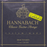 Hannabach strenger for klassisk gitar Series 728 Custom Made Carbon - sett med karbon diskant (728HTC)