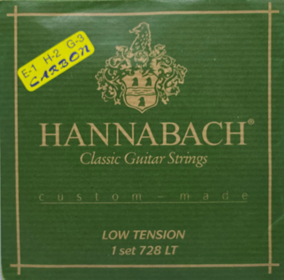 Hannabach 728LTC custom Made sett med karbondiskant, lav tension