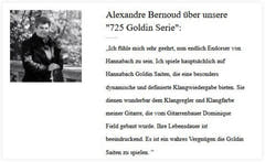 Hannabach strenger til klassisk gitar Series 725 Medium/High Tension Goldin - sett middels-høy (725MHT)
