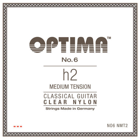 Optima No. 6 H/B2 klassisk gitarstreng, nylon, medium tension