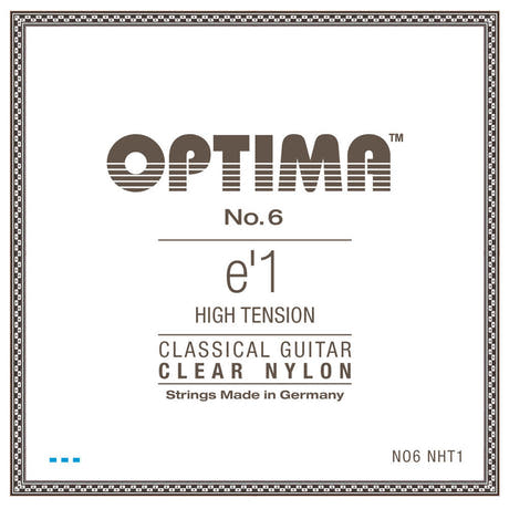 Optima No. 6 E1 klassisk gitarstreng, nylon, høy spenning