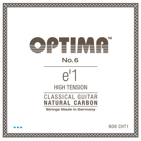 Optima No. 6 E1 klassisk gitarstreng, karbon, High tension