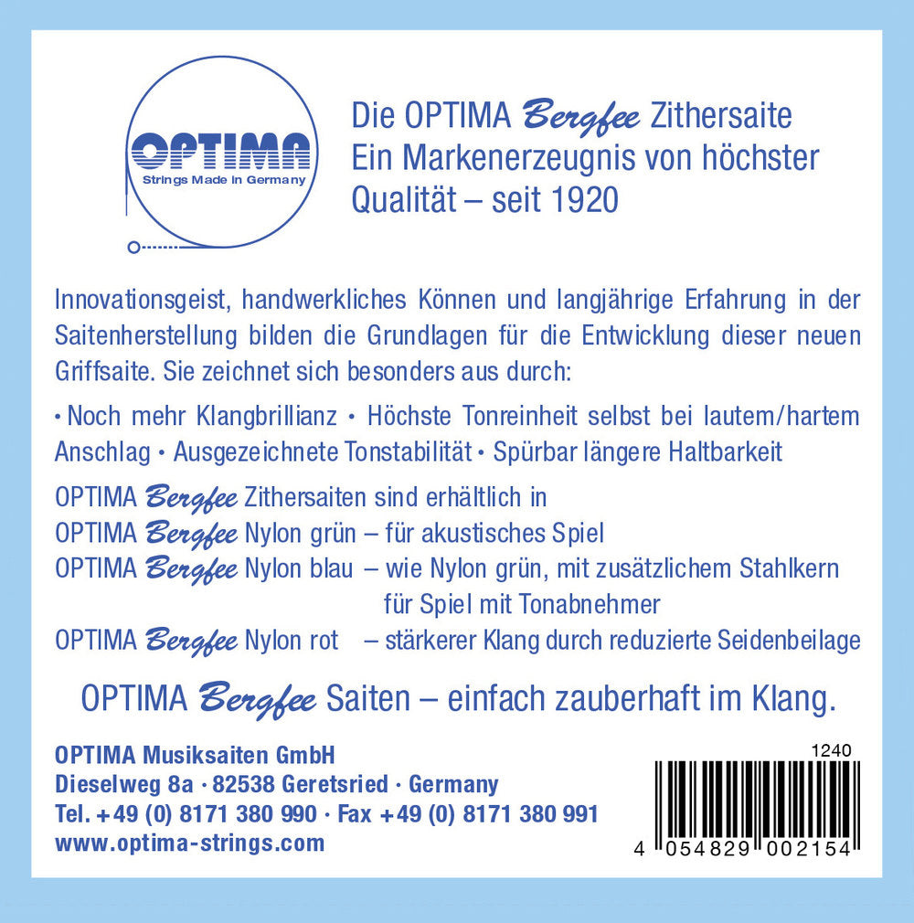 Optima Bergfee 1240 gripegrepstreng a´ til citer, München, Normal