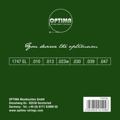 Optima strenger for akustiske Gitarer gullstrenger - sett (1747EL)