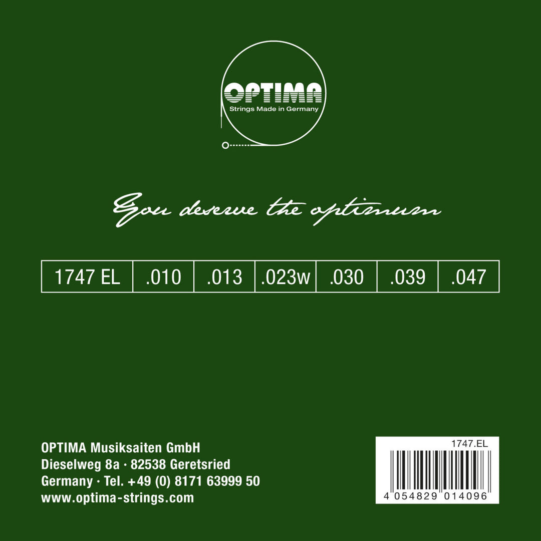 Optima strenger for akustiske Gitarer gullstrenger - sett (1747EL)