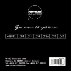 Optima strenger for el-gitar Chrome strings roundwound - sett (4028EL)