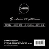 Optima strenger for el-gitar Chrome strings roundwound - sett (4028EL)