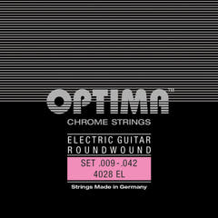 Optima strenger for el-gitar Chrome strings roundwound - sett (4028EL)