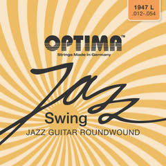 Optima strenger til el-gitar Jazz Swing Krom Round Wound - Sett (1947L)