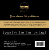 Optima E-bass-strenger Unique studio golden strings - 5-str. long sc. (2409B)