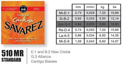 Savarez strenger for klassisk gitar Creation Cantiga 510 - sett normal (510MR)