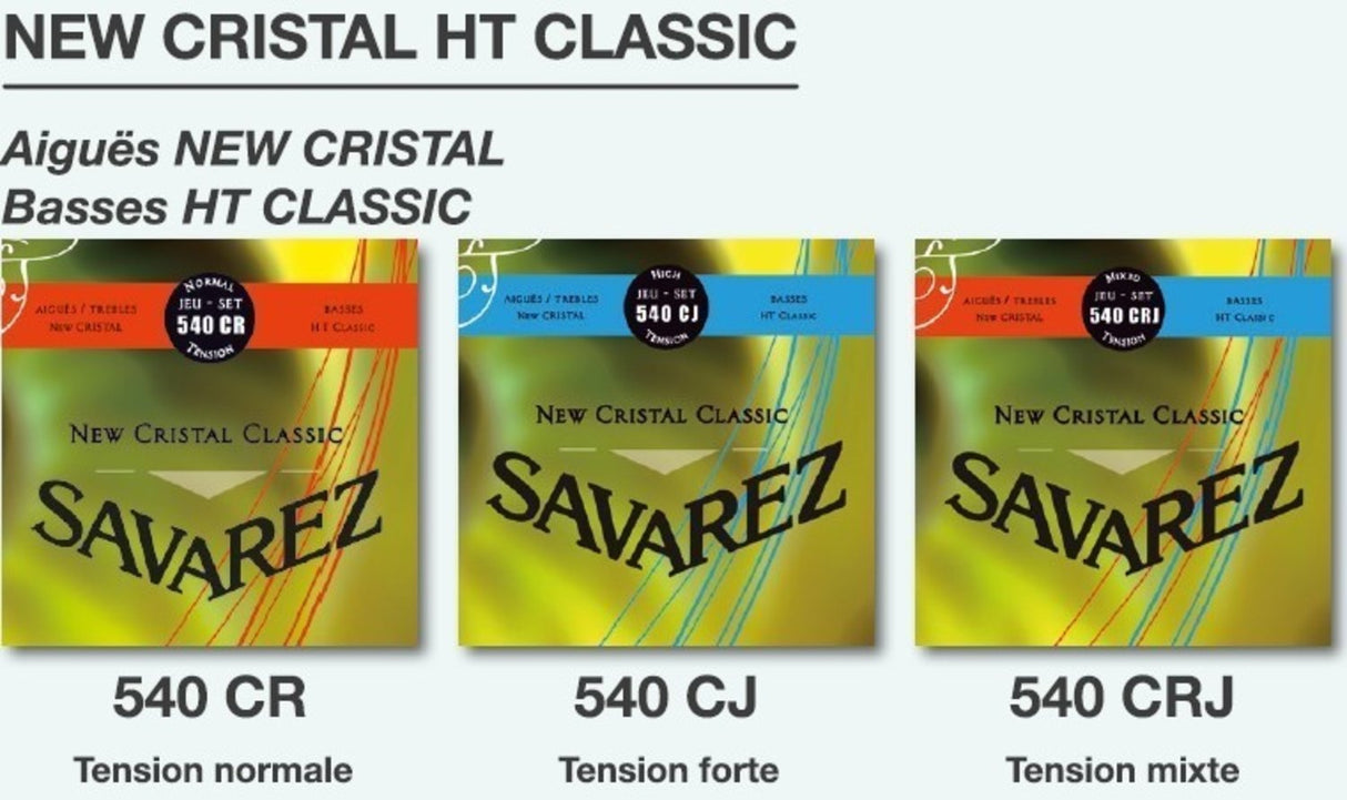 Savarez strenger til klassisk gitar New Cristal Classic - Sett (540CR)