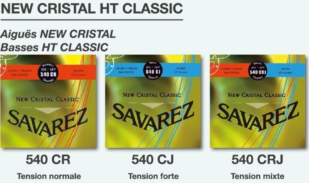 Savarez strenger til klassisk gitar New Cristal Classic - Sett (540CRJ)