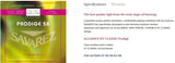 Savarez strenger til klassisk Gitarer Prodige 38 Children's Guitar - 3/4-7/8 Nylon Gw (540CSW)