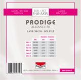 Savarez strenger for klassisk gitar Prodige 38 barne-Gitarer - 3/4-7/8 Carbon Gw (540ASW)