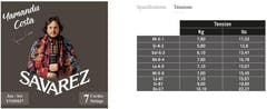 Savarez strenger for klassisk Gitarer YAMANDU COSTA 7-string - 7-string high tension (Y510MJ7)