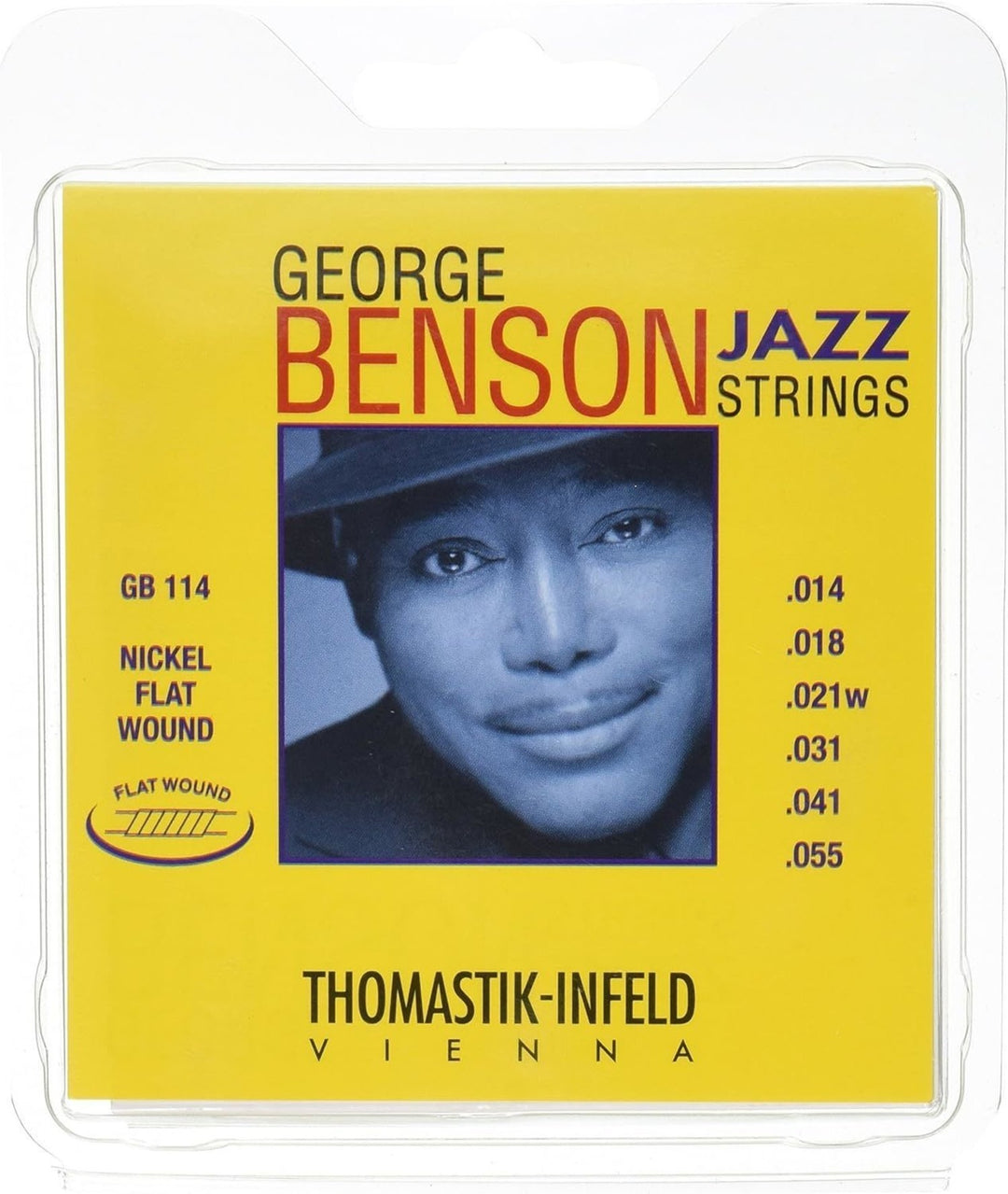Thomastik-Infeld strenger for el-gitar George Benson Jazz Gitarer - sett heavy flatwound (GB114)