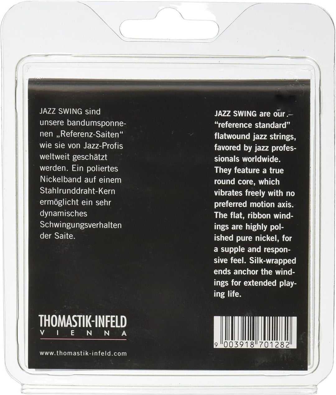 Thomastik-Infeld strenger til elgitar Jazz Swing Series Nickel Flat Wound - Sett 011 flatwound (JS111)