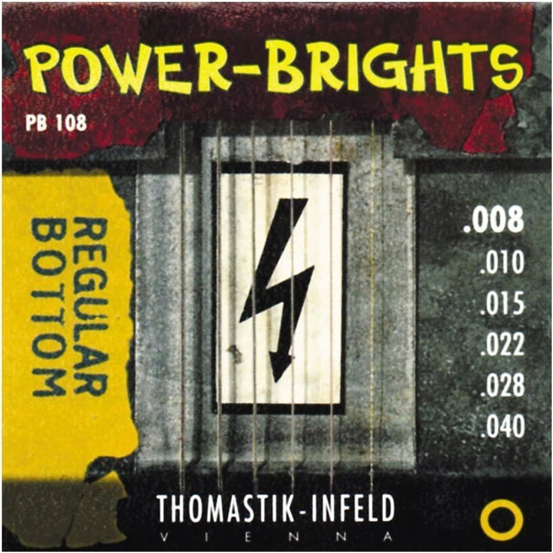 Thomastik-Infeld strenger til el-gitar Power Brights-serien - Sett 008 (PB108)