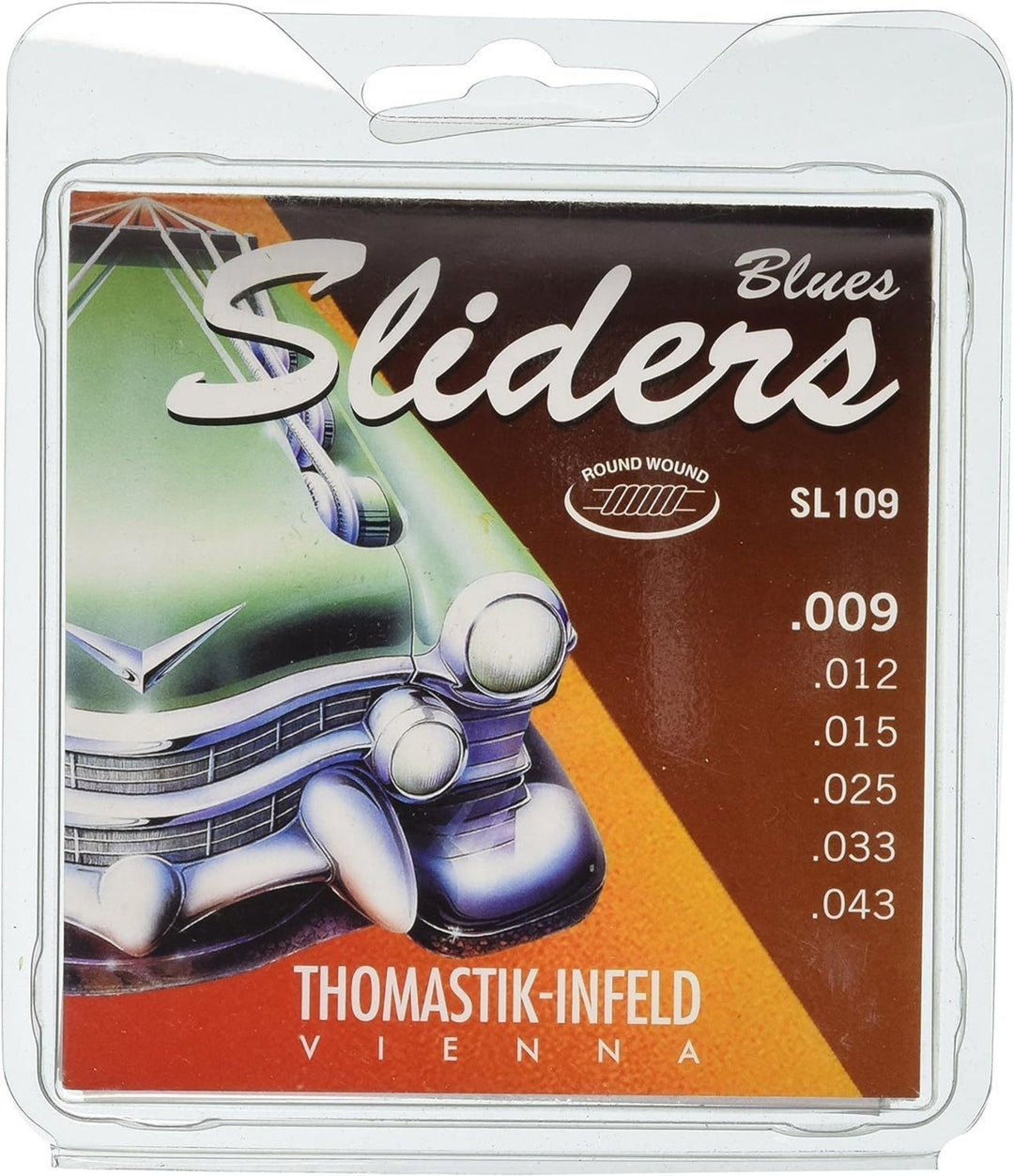 Thomastik-Infeld strenger for elgitar Sliders Blues Series - sett 009 light (SL109)