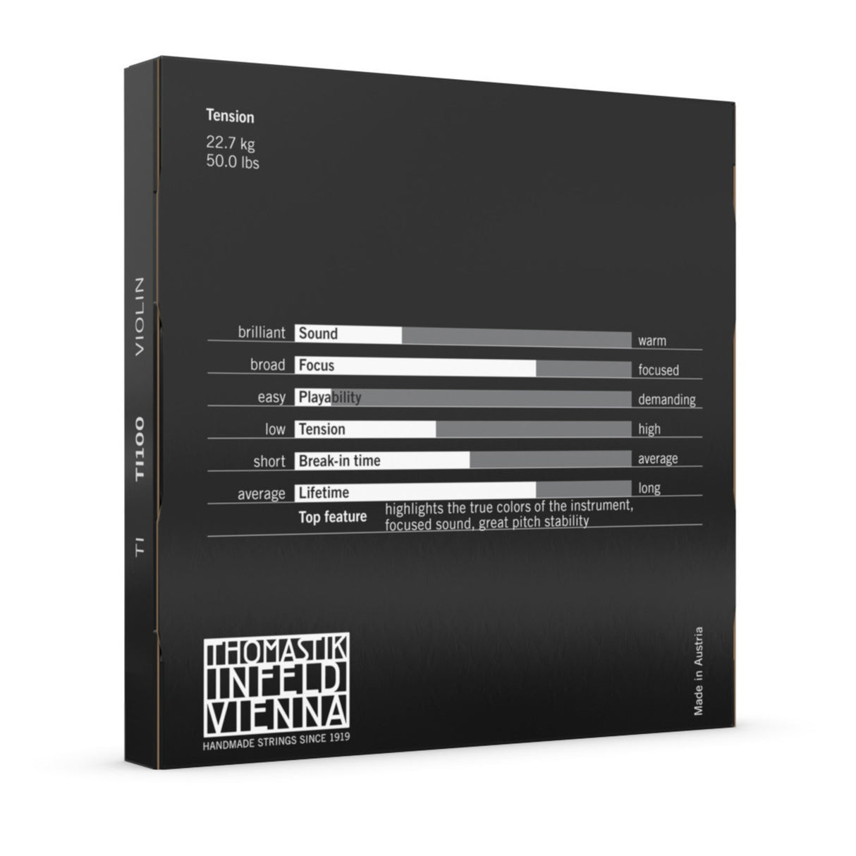 Thomastik-Infeld Fioliner-strenger TI - sett* med D Alu (TI100)