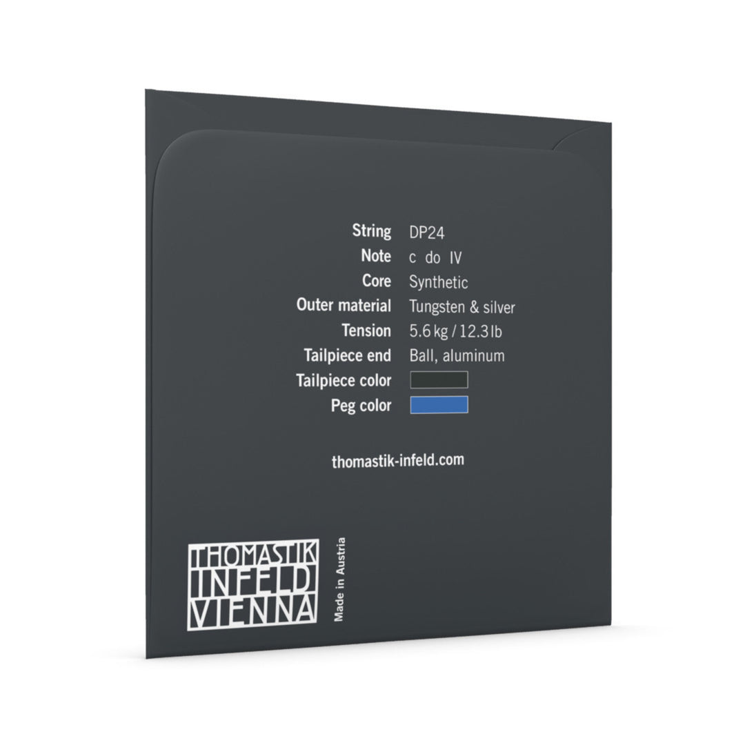 Thomastik-Infeld strenger for bratsj DOMINANT PRO - C syntetisk kjerne, Tungsten/Silver (DP24)